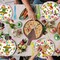96 Pieces Fiesta Party Tableware Set – Mexican Theme Disposable Plates, Napkins, and Colorful Forks for Cinco de Mayo Party, Taco Night, Birthday, or Fiesta Celebration, Serves 24 Guests